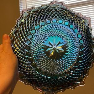 1977 Carnival glass in box